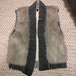 Faux fur vest